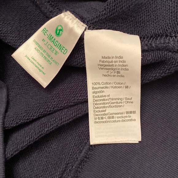 ⚓️J.Crew Apres Ski Navy Crewneck Sweatshirt 3X - Picture 5 of 6